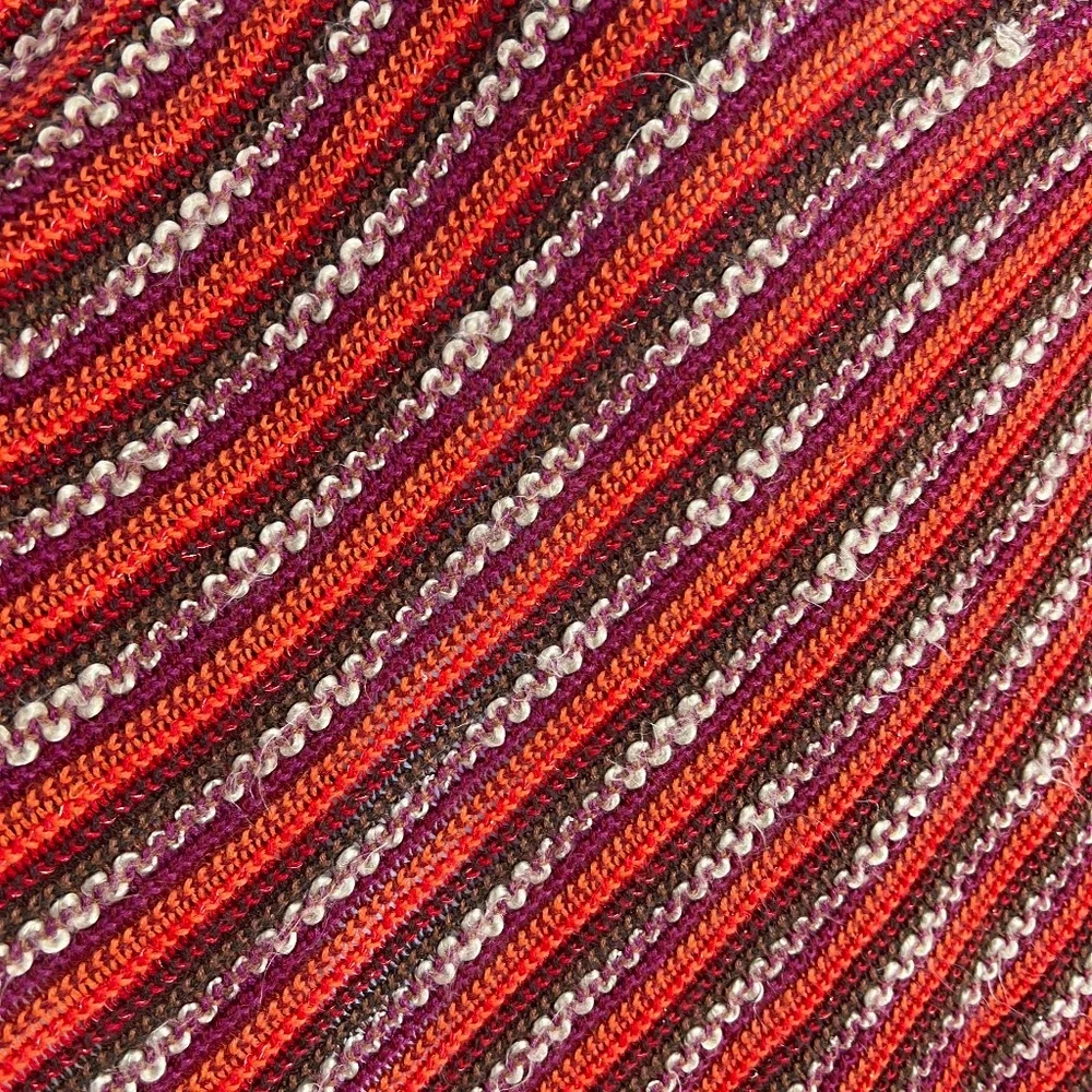 Steve Madden‎ Colorful Soft Pullover Pancho, plum, orange, - Picture 2 of 9